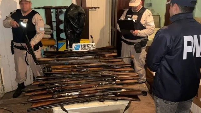 Fuerzas federales incautaron más de 70 armas y un cañón Krupp